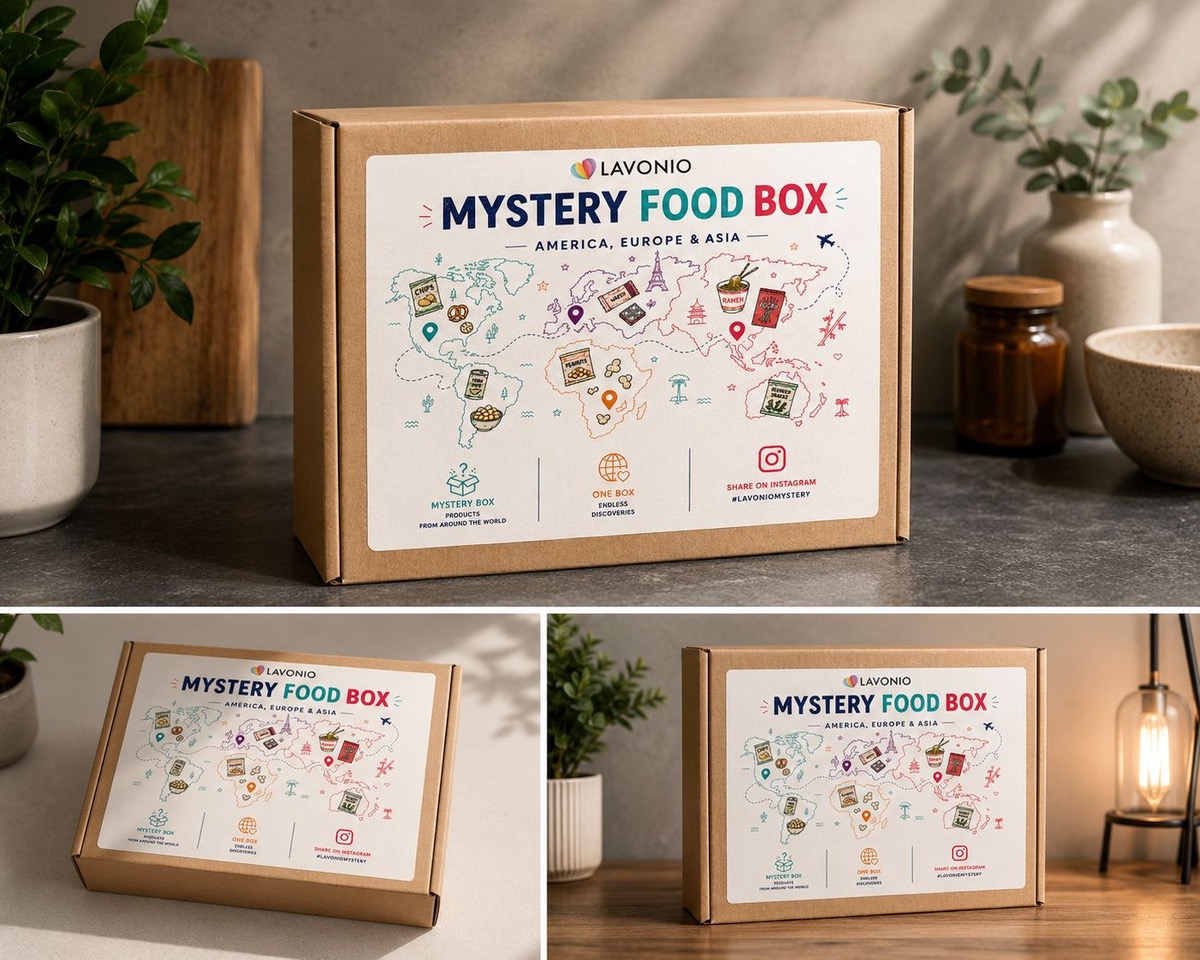 LAVONIO Mystery Food Box – dobroty z celého světa